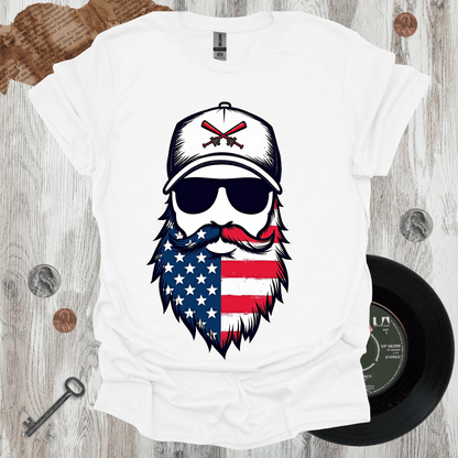 Patriotic Beard T-Shirt